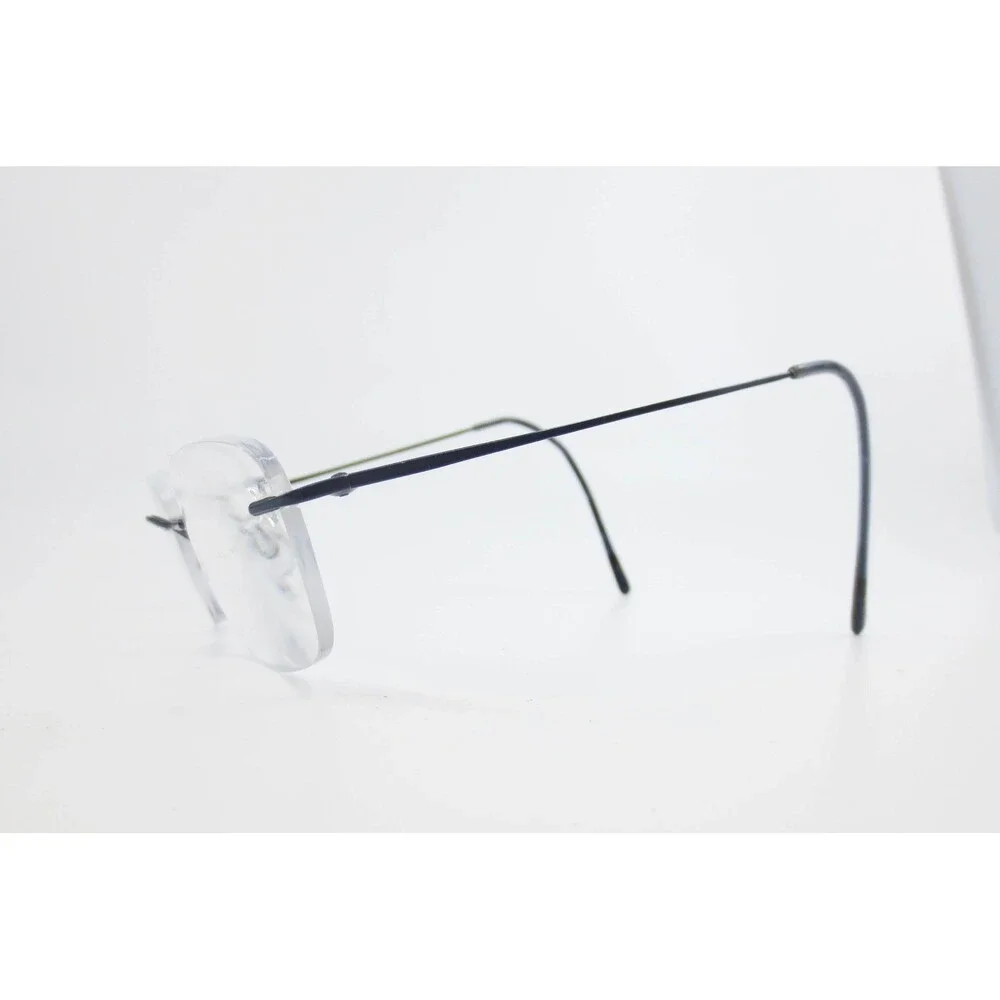 Marchon Airlock 2 Rimless Eyeglasses Navy Blue 50 21 140 Titanium Style Frames